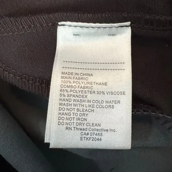 ELLEN TRACY NWT $89 Vegan Leather Ponte BROWN Pencil Skirt Size M - Picture 9 of 9